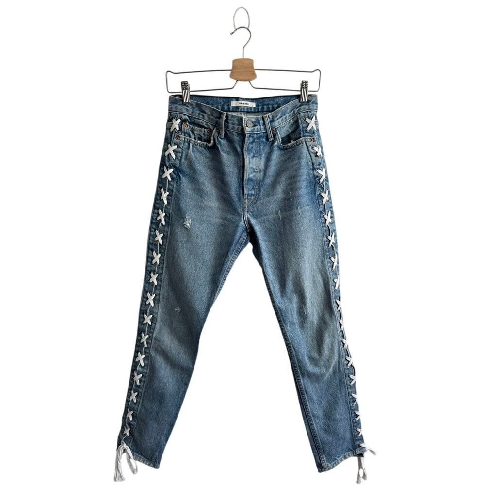 GRLFRND Karolina Lace Up Jeans Size 26